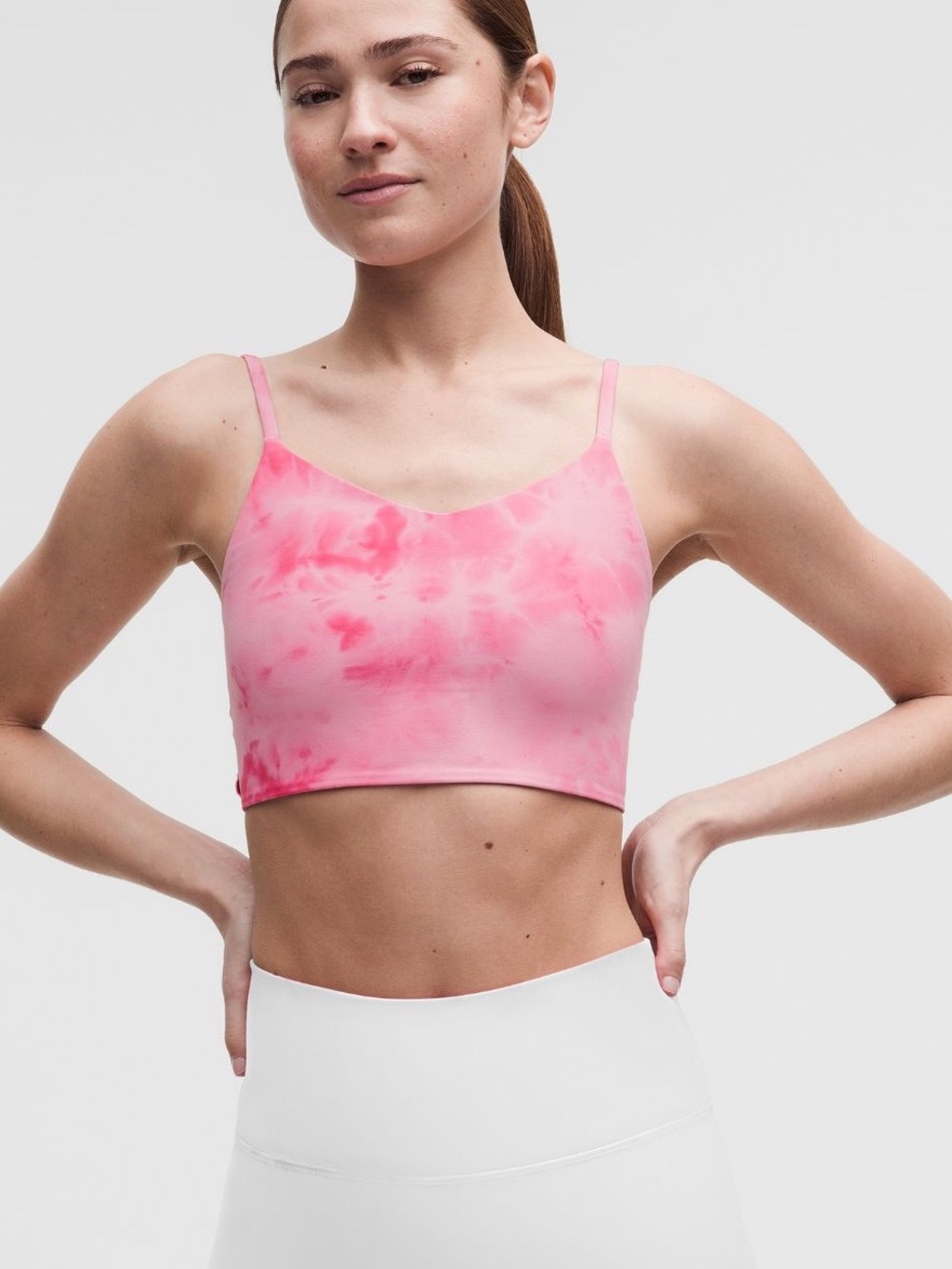 Lululemon Bend This Cami Spaghetti-Strap
Bra Pink  size S/M-NWT